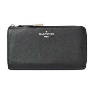 Louis Vuitton Wallet Portefeuille Comete Black Veau Cashmere Leather